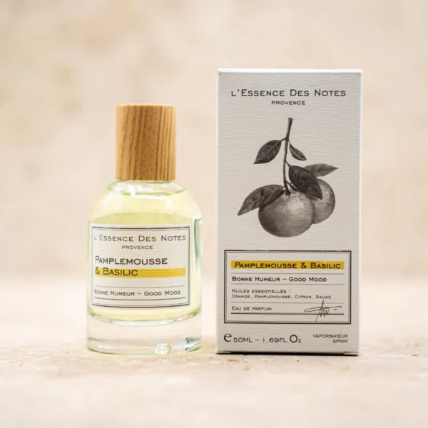Parfum aux Huiles Essentielles Pamplemousse et Basilic